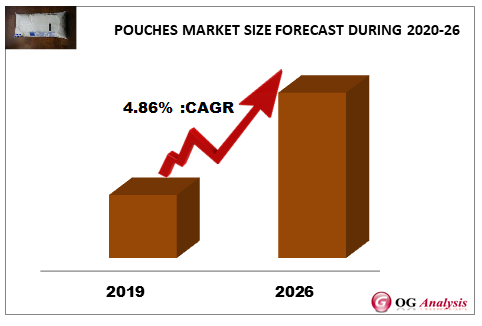 POUCHES MARKET SIZE FORECAST DURING 2020-26